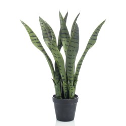 Emerald Sansevieria artificial en maceta 55 cm   
