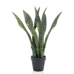 Emerald Sansevieria artificial en maceta 55 cm   