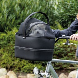 TRIXIE Cesta delantera de bicicleta para mascotas negro 41x47x29 cm