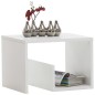 FMD Mesa de centro 2 en 1 blanca 59,1x35,8x37,8 cm 