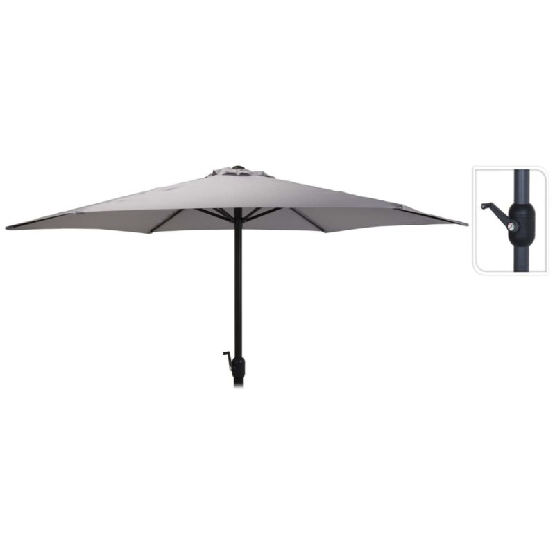 ProGarden Sombrilla Monica gris claro 270 cm ProGarden Sombrilla Monica gris claro 270 cm