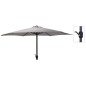 ProGarden Sombrilla Monica gris claro 270 cm ProGarden Sombrilla Monica gris claro 270 cm