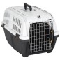 vidaXL Transportín de mascotas puerta metal polipropileno 60x40x39 cm