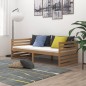 vidaXL Sofá cama madera maciza de pino marrón miel 90x200 cm vidaXL Sofá cama madera maciza de pino marrón miel 90x200 cm