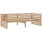 vidaXL Sofá cama madera maciza de pino marrón miel 90x200 cm vidaXL Sofá cama madera maciza de pino marrón miel 90x200 cm