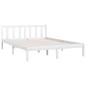 vidaXL Estructura de cama de madera maciza de pino blanco 120x200 cm