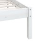 vidaXL Estructura de cama de madera maciza de pino blanco 120x200 cm