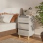 vidaXL Mesitas de noche 2 uds con patas madera gris Sonoma 40x35x69 cm vidaXL Mesitas de noche 2 uds con patas madera gris Sonoma 40x35x69 cm