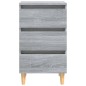 vidaXL Mesitas de noche 2 uds con patas madera gris Sonoma 40x35x69 cm vidaXL Mesitas de noche 2 uds con patas madera gris Sonoma 40x35x69 cm