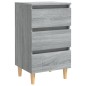 vidaXL Mesitas de noche 2 uds con patas madera gris Sonoma 40x35x69 cm vidaXL Mesitas de noche 2 uds con patas madera gris Sonoma 40x35x69 cm