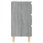 vidaXL Mesitas de noche 2 uds con patas madera gris Sonoma 40x35x69 cm vidaXL Mesitas de noche 2 uds con patas madera gris Sonoma 40x35x69 cm