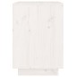 vidaXL Mesita de noche madera maciza de pino blanco 40x35x50 cm vidaXL Mesita de noche madera maciza de pino blanco 40x35x50 cm