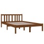 vidaXL Estructura de cama madera maciza marrón miel 120x190 cm vidaXL Estructura de cama madera maciza marrón miel 120x190 cm