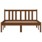 vidaXL Estructura de cama madera maciza marrón miel 120x190 cm vidaXL Estructura de cama madera maciza marrón miel 120x190 cm