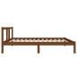vidaXL Estructura de cama madera maciza marrón miel 120x190 cm vidaXL Estructura de cama madera maciza marrón miel 120x190 cm