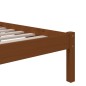 vidaXL Estructura de cama madera maciza marrón miel 120x190 cm vidaXL Estructura de cama madera maciza marrón miel 120x190 cm