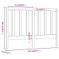 vidaXL Cabecero de cama madera maciza de pino 156x4x100 cm vidaXL Cabecero de cama madera maciza de pino 156x4x100 cm