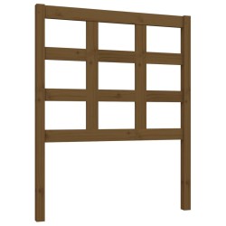 vidaXL Cabecero de cama madera maciza pino marrón miel 80,5x4x100 cm