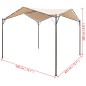 vidaXL Cenador 4x4 m de acero beige vidaXL Cenador 4x4 m de acero beige