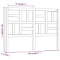 vidaXL Cabecero de cama madera maciza de pino gris 166x4x104 cm vidaXL Cabecero de cama madera maciza de pino gris 166x4x104 cm