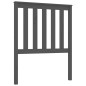 vidaXL Cabecero de cama madera maciza de pino gris 81x6x101 cm vidaXL Cabecero de cama madera maciza de pino gris 81x6x101 cm