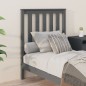 vidaXL Cabecero de cama madera maciza de pino gris 81x6x101 cm vidaXL Cabecero de cama madera maciza de pino gris 81x6x101 cm