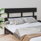 vidaXL Cabecero de cama madera maciza de pino negro 154x3x81 cm vidaXL Cabecero de cama madera maciza de pino negro 154x3x81 cm