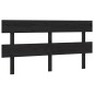 vidaXL Cabecero de cama madera maciza de pino negro 154x3x81 cm vidaXL Cabecero de cama madera maciza de pino negro 154x3x81 cm