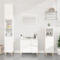 vidaXL Armario de baño madera contrachapada blanco 30x30x190 cm vidaXL Armario de baño madera contrachapada blanco 30x30x190 cm