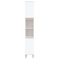 vidaXL Armario de baño madera contrachapada blanco 30x30x190 cm vidaXL Armario de baño madera contrachapada blanco 30x30x190 cm