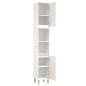 vidaXL Armario de baño madera contrachapada blanco 30x30x190 cm vidaXL Armario de baño madera contrachapada blanco 30x30x190 cm