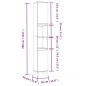 vidaXL Armario de baño madera contrachapada blanco 30x30x190 cm vidaXL Armario de baño madera contrachapada blanco 30x30x190 cm