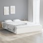 vidaXL Estructura de cama King Size madera maciza blanco 150x200 cm vidaXL Estructura de cama King Size madera maciza blanco 150x200 cm