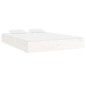 vidaXL Estructura de cama King Size madera maciza blanco 150x200 cm vidaXL Estructura de cama King Size madera maciza blanco 150x200 cm