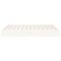 vidaXL Estructura de cama King Size madera maciza blanco 150x200 cm vidaXL Estructura de cama King Size madera maciza blanco 150x200 cm