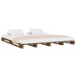 vidaXL Camas de palets madera maciza pino marrón miel 140x190 cm