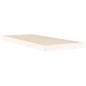 vidaXL Estructura de cama madera maciza de pino blanco 75x190 cm vidaXL Estructura de cama madera maciza de pino blanco 75x190 cm