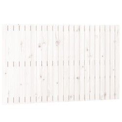 vidaXL Cabecero de cama de pared madera maciza pino blanco 140x3x90 cm