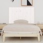 vidaXL Cabecero de cama de pared madera maciza pino blanco 140x3x90 cm vidaXL Cabecero de cama de pared madera maciza pino blanco 140x3x90 cm