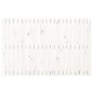 vidaXL Cabecero de cama de pared madera maciza pino blanco 140x3x90 cm vidaXL Cabecero de cama de pared madera maciza pino blanco 140x3x90 cm
