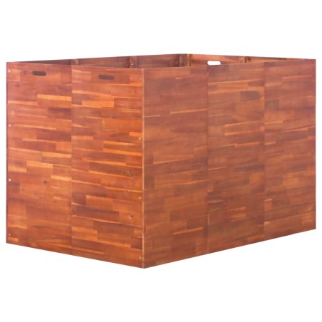vidaXL Arriate de madera de acacia 150x100x100 cm