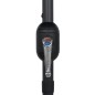 vidaXL Sombrilla con luces LED y palo de aluminio negro 270 cm