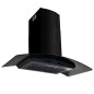 vidaXL Campana extractora pared 90 cm acero inoxidable 756 m³/h negro vidaXL Campana extractora pared 90 cm acero inoxidable 756 m³/h negro