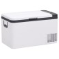 vidaXL Nevera con asa PP y PE negro y blanco 18 L vidaXL Nevera con asa PP y PE negro y blanco 18 L