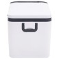 vidaXL Nevera con asa PP y PE negro y blanco 18 L vidaXL Nevera con asa PP y PE negro y blanco 18 L