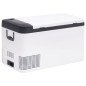 vidaXL Nevera con asa PP y PE negro y blanco 18 L vidaXL Nevera con asa PP y PE negro y blanco 18 L