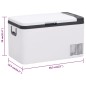 vidaXL Nevera con asa PP y PE negro y blanco 18 L vidaXL Nevera con asa PP y PE negro y blanco 18 L