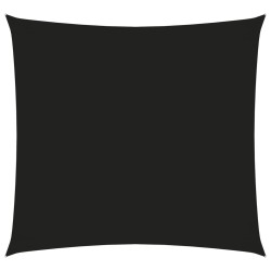 vidaXL Toldo de vela cuadrado tela Oxford negro 7x7 m