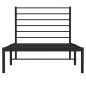 vidaXL Estructura de cama con cabecero metal negro 90x190 cm vidaXL Estructura de cama con cabecero metal negro 90x190 cm