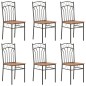 vidaXL Sillas de comedor 6 unidades MDF marrón vidaXL Sillas de comedor 6 unidades MDF marrón